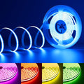 PAUTIX RGB COB LED Strip Light,UL Listed 24V Color Changing LED Strip Lights,Multicolor Flexible Tape Light for Cabinet,Room,Bedroom,Party DIY Lighting Projects(Power Supply & Controller Not Included)