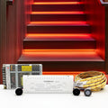 Intelligent Motion Triggered LED Stair Lighting Kit KMG-3233, 40" Cuttable LED Strip Light for Indoor LED Stair Lights (Orange Color, 16 Stairs)