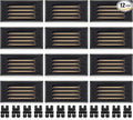 SUNVIE LED Low Voltage Step Lights 3000k Step Light Outdoor 5W Low Voltage Deck Lights with Horizontal Louver Faceplate Deck Stair Light for Stairs Fence Post Fastlock2 Connectors Included, 12 Pack