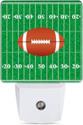 American Football Night Light, Ball Night Lights Plug into Wall Decor for Bedroom,Bathroom, Hallway, Kitchen, Dusk to Dawn Sensor Nightlights for Boys Girls Women Men Room Gifts