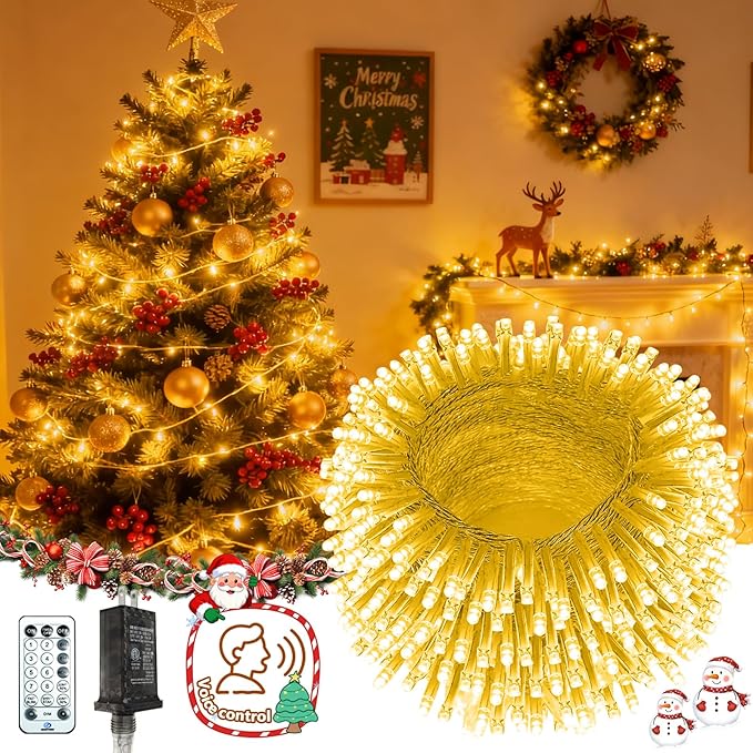 2026 New Voice Control Connectable 88FT 240LED String Lights Indoor Outdoor Clear Wire Twinkle Fairy Light Plug in with Timer for Bedroom Classroom Wedding Tree Patio Decor