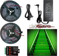 Flowing Water Two-Way Sensor Color Stair Light, Motion Sensor, LED Controller, 12V, 16.4FT Flexible Light Strip, PIR Sensor Stair Light, Indoor, Outdoor(Plus Version)