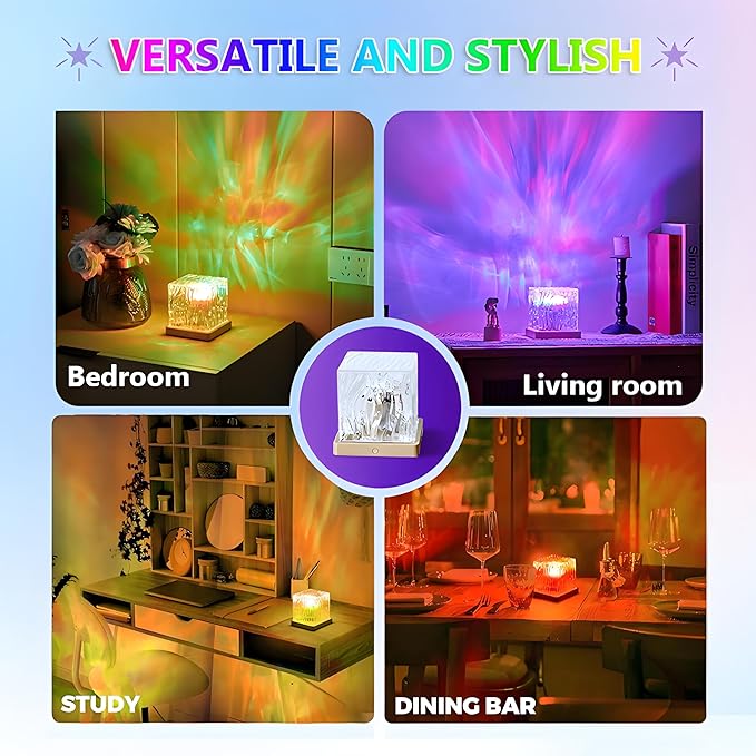 Northern Lights Projector for Bedroom, 16 Colors Aurora Lamp with Remote, Star Galaxy Night Light for Relaxing Sleep, Teen Girl Girls Room Aesthetic (Plug-in)