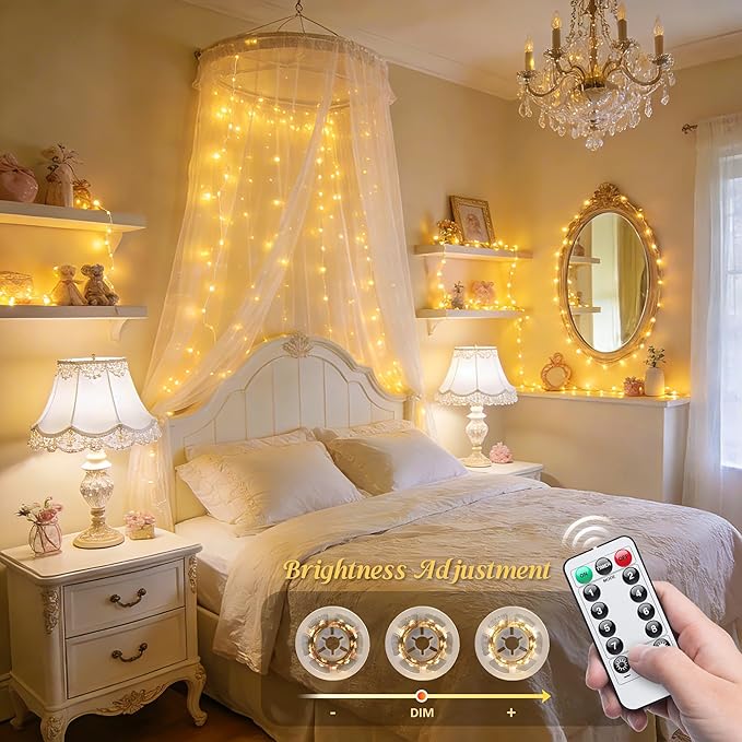 JMEXSUSS Twinkle Fairy Lights, 66 ft 200 LED USB Plug in String Lights with Remote & Timer, 8 Modes for Bedroom Indoor DIY Birthday Party Wedding Holiday Classroom Christmas Garden Decorations