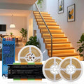 Intelligent 16-Step Motion Sensor Stair Light for Indoor, 40 inches Long Cuttable Motion Lights for Stairs (16 Stairs,3000K)