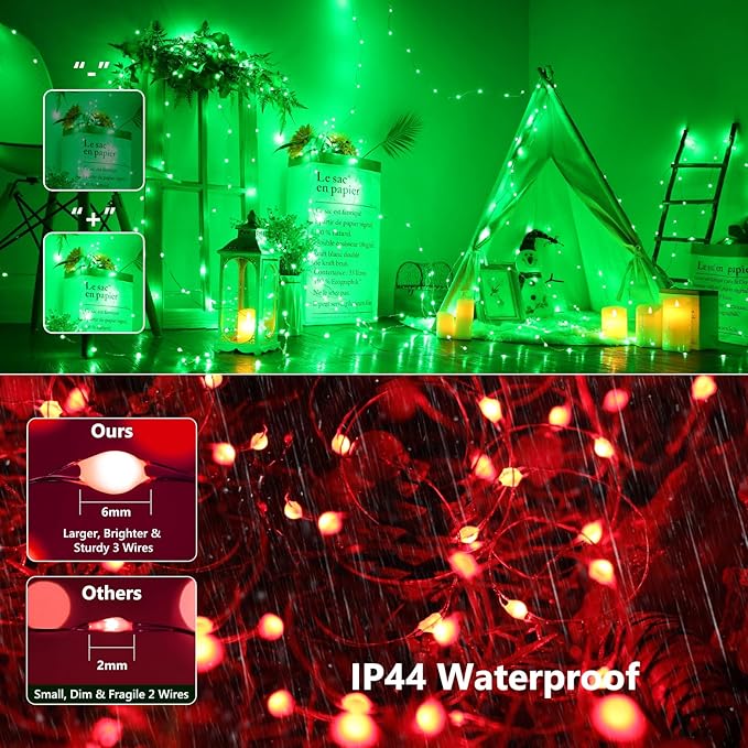 Brizled Color Changing Fairy Lights, 66ft 200 LED Easter Fairy Lights with Remote, Pastel Twinkle Light Dimmable Christmas Light Rainbow Xmas Lighting for Xmas Easter Halloween Party Wedding Tree Home