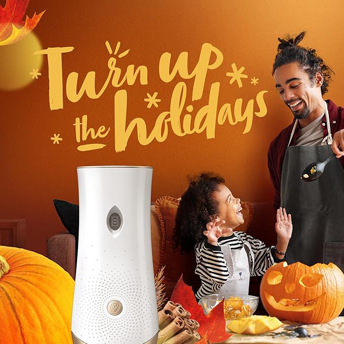 Glade Automatic Spray Refill and Holder Kit, Air Freshener for Home and Bathroom, Golden Pumpkin & Spice, 6.2 Oz