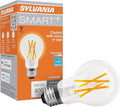 Sylvania WiFi LED Smart A19 Light Bulb, 7.5W Efficient with Filament, for Alexa/Google Assistant, Energy Star, Clear, 2700K, Soft White - 1 Pack (75797)