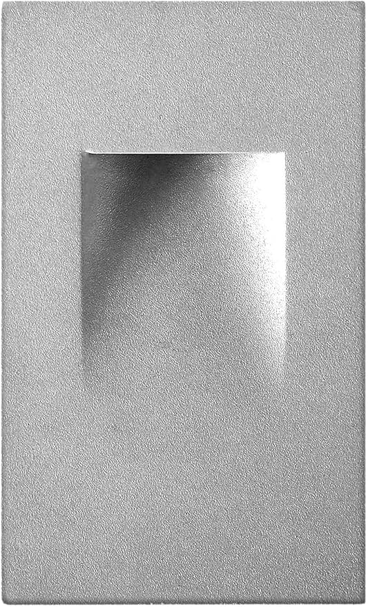Ciata LED Stair Lights Indoor - Step Lights Outdoor Stair Light 3 Watt, Warm White Stairway Lighting for Outdoor and Indoor Stairs 3000K Concrete, Home Theater Lighting - Silver Finish, Vertical