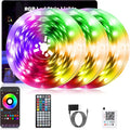 Led Lights for Bedroom Smart App Controlled 300FT(3 Rolls) RGB Strip Lights for Bedroom, Sync with Music, Ideal for Home Party and Room Decoration