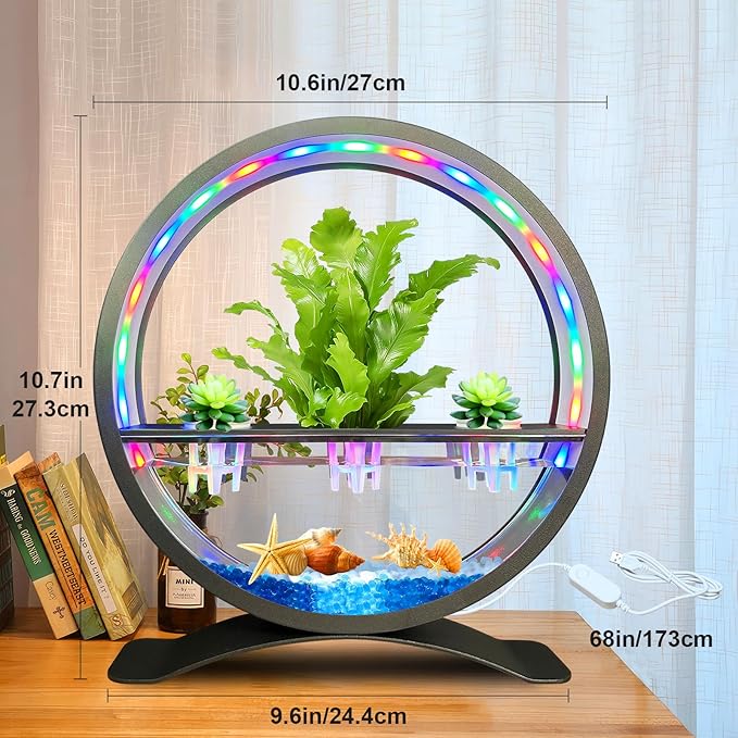 Mothers Day Decorations Lights Gifts for Mom Women RGB Color Changing Smart Led Table Ambient Plant Growth Lights APP/USB/Remote Control for Home Valentines Mother's Day Decor(Plant Not Included)
