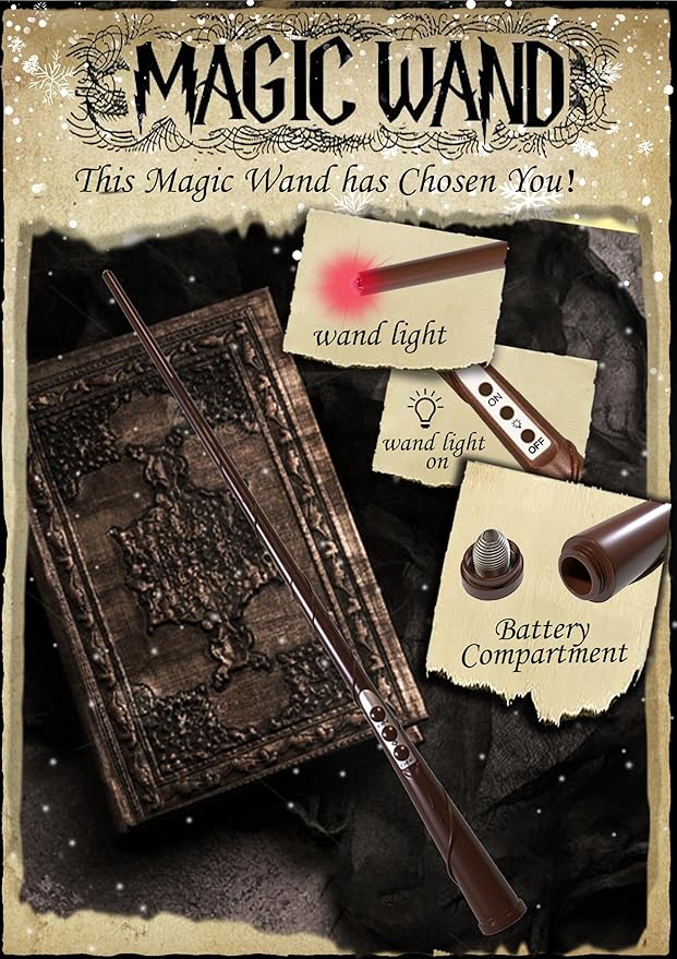 Floating Candles with Wand, 12PCs Magic Hanging Candles with 13 AAA Battery, Flickering Warm Light Flameless LED Candle with Wand Remote, Window Taper Candle Set for Christmas Gift Theme Party