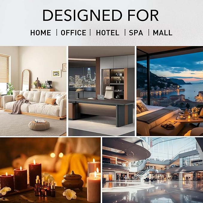 Essential Oil Diffuser HVAC Scent Machine, Waterless Diffusers Long Lasting Aroma 800ML Smart WiFi & APP & Touch Screen Control