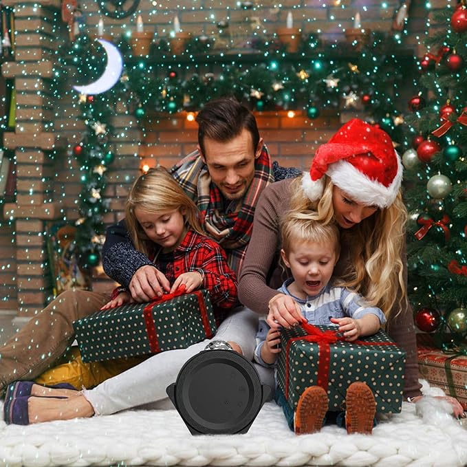 Children Gift Galaxy Projector Star Night Light - 3-in-1 Moon Star Aurora Projector for Bedroom, Clap-Activated Music Sync,14M Colors, Nursery & Adult Sleep Aid (No Music/Alexa)