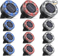 Mini Solar Ground Lights, 12 Pack Solar Lights Outdoor Waterproof, Upgraded LED Flat Landscape Lighting for Outside Pathway Garden Patio Yard Driveway,Multi-Colored
