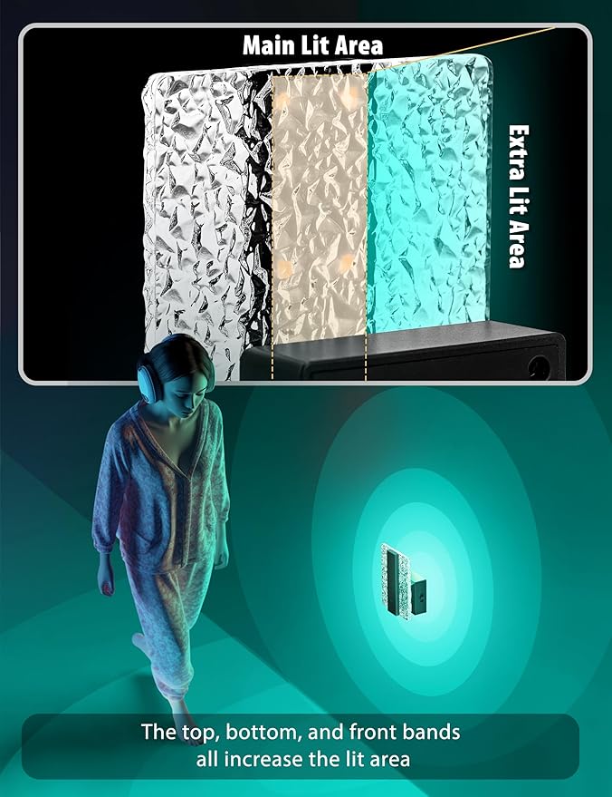 DORESshop LED Night Lights Plug into Wall [2 Packs], Decorative Night Light with Dusk-to-Dawn Sensor, RGB Color-Changing Nightlights with Slide Button, Nightlights for Kids, Bathroom, Hallway, Bedroom