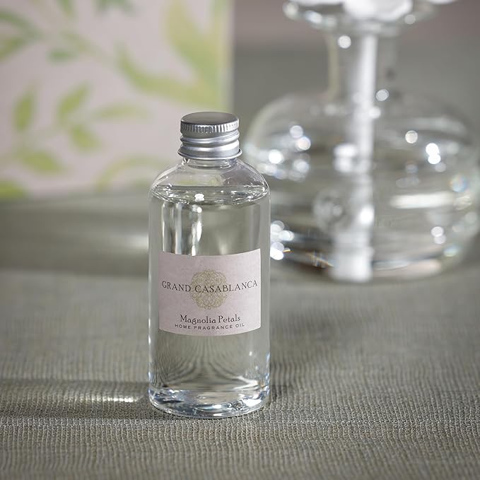 Zodax Grand Casablanca Porcelain Oil Diffuser Refills - 3.38 Oz/2 Count - Magnolia Petals