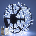 JMEXSUSS 168FT 600 LED White Christmas Lights Outdoor with Remote String Lights Indoor Plug in Cool White Twinkle String Light for Tree Room Party Wedding Decorations