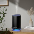 Portable Aromatherapy Diffuser 280ml, Rechargeable Essential Oil Diffuser with LED Light, Cool Mist Humidifier with 2 Mist Modes, Auto Shut-Off, Cordless Use for Home, Office, Bedroom - Black