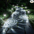 Solar Pathway Lights Outdoor 10 Pack Waterproof Solar Garden Lights Auto On/Off LED Solar Yard Lights 6000K Cool White Solar Stake Lights Outdoor Landscape Path Lights for Driveway Walkway
