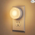 Plug in Night Light 2-Pack, LED Night Lights Plug into Wall with Dusk to Dawn Light Sensor, Acrylic Nightlight, Soft White 3000K, Auto On/Off, for Bathroom Bedroom Hallway Kitchen, Kids Adults
