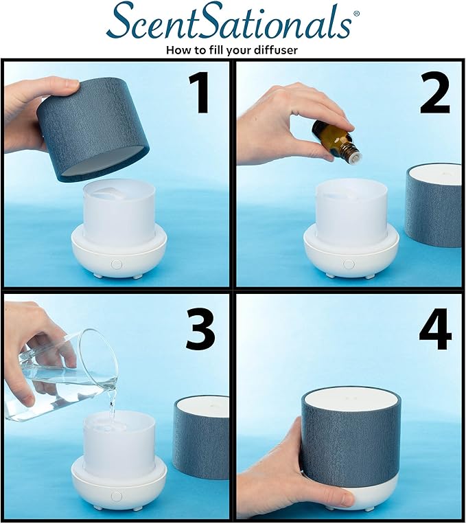 Scentsationals Eclectic Diffuser Collection 100ML - Scented Essential Oils - Classic Aromatherapy Scent User - Electric Fragrance Home Air Freshener Decor for Office Desk and Home (Revive)