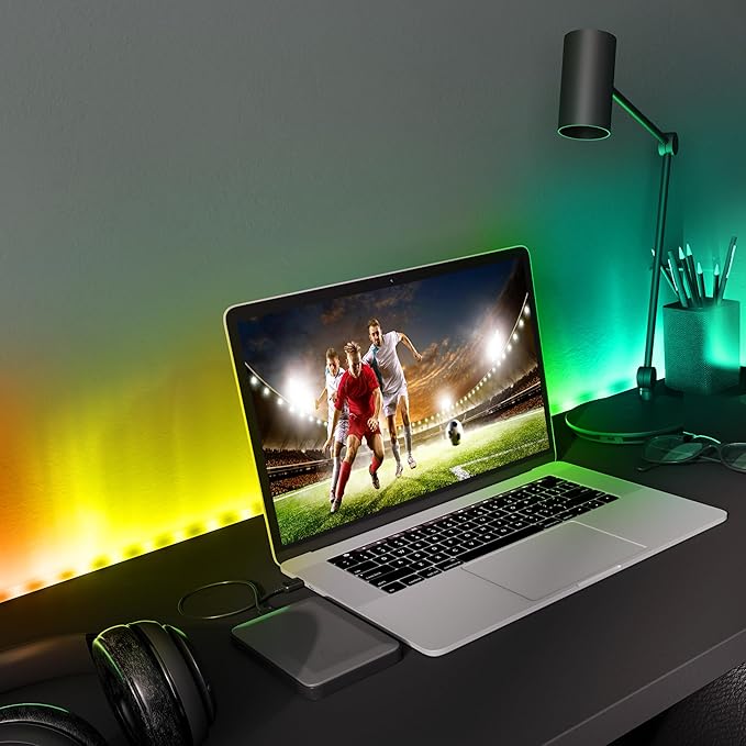 Monster Smart RGB+IC LED Strip Lights 200ft – Sound Reactive Strip Lights for Bedroom, App & Voice Control, RGB Light Strip for Room, Alexa Google Home, Razer Chroma Sync - 1080 RGB+IC LED Lights