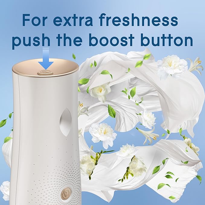 Glade Automatic Spray Refill, Air Freshener for Home and Bathroom, Clean Linen, 6.2 Oz