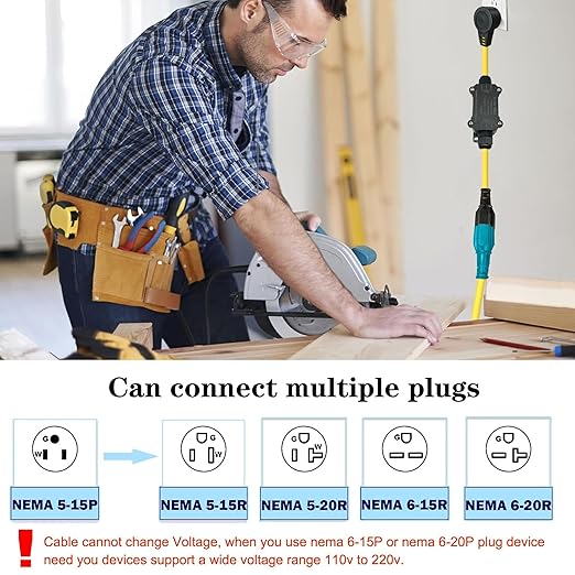Outdoor Wireless Remote Control Outlet Plug,AC110V Waterproof Remote Control Power Switch,AC110V/120V/250V/20A Heavy Duty Smart Outlet,164FT Range,Suitable for Lamps,Electrical Equipment,etc