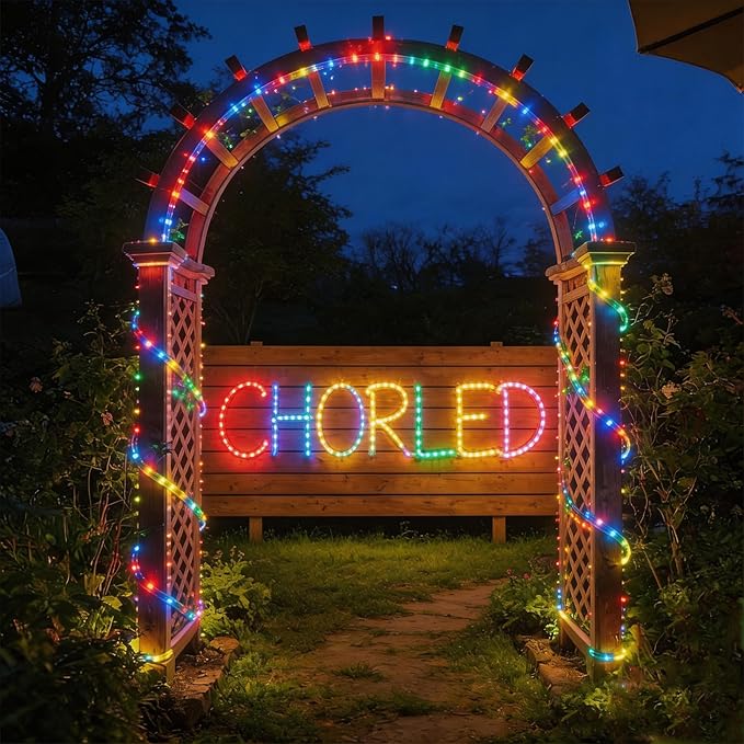 50ft Multicolor Rope Lights,Connectable for Indoor & Outdoor,110V Transparent Flexible Tube Lights,Waterproof LED Rope Lighting For Outside,Deck,Patio,Pool,Camping,Bedroom Decor,Landscape Lighting
