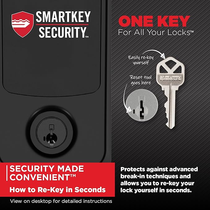 Kwikset Aura Reach Smart Lock Matter Over Thread and Bluetooth Enabled Keyless Entry Door Lock Deadbolt, BHMA Certified, Proximity Wakeup, Geofence Auto-Unlock Satin Nickel