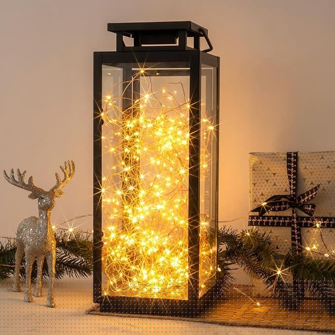 200FT Warm White Plug in Fairy Lights 600 LED Waterproof Copper Wire String Lights with Remote for Christmas Tree Bedroom Porch Patio Garden Wedding Party