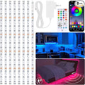 maylit 8 PCS Motion Sensor RGB Under Cabinet Lights Kit, App and Remote Control Led Strip Lights, Music Sync Color Changing Led Lights with Power Adapter, for Cabinet, Counter, Shelf, Bookcase, 13ft