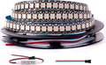 WS2812B RGB LED Strip, Individually Addressable LED Strip, Chasing Effects Dream Color 5050SMD 3.2FT 144 LED Pixel Strip Rope Light DC 5V (Black PCB 3.2FT 144Pixels/m IP30)