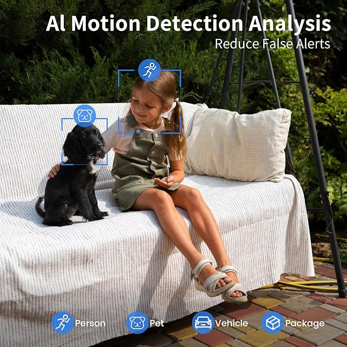 Security Cameras Wireless Outdoor, Battery Powered 2k Color Night Vision, AI Motion Detection,IP66 Weatherproof, 2-Way Talk, SD/Cloud Storage,Cameras for Home Security-2 Pack