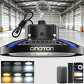 CINOTON Smart UFO LED High Bay Light 150W 21000lm, 2700K-6500K 1-100% Brightness Stepless Dimm Aluminum Shop Lights, ETL Listed Lighting for Garage Factory, APP/Alexa/Remote Control, 120-277V, 1 Pack
