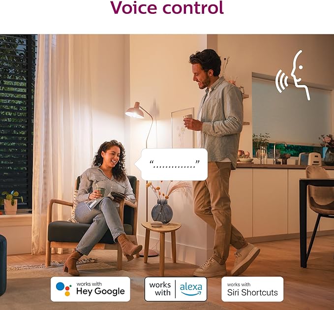 Philips Smart 60W A19 Daylight LED Bulb 4-Pack - E26- Indoor - Connects to Your Existing Wi-Fi - Control with Voice or App - Powered by WiZ Connected