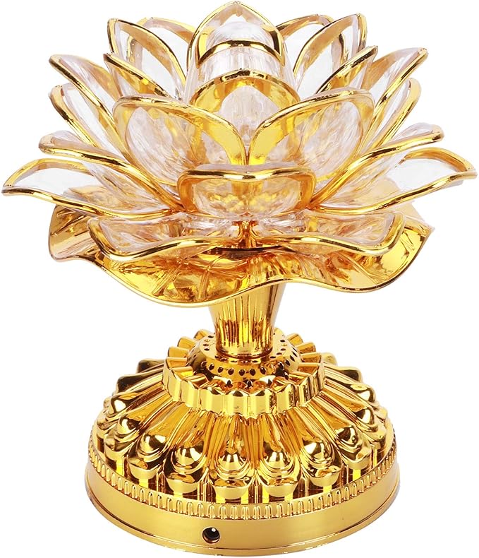 Yosoo Health Gear 7 Color Changing Buddha Light, Lotus Pagoda Meditation Lamp with Auto Cycling Colors, Battery Powered Mood Light for Yoga, Zen Decor, Home Altar, Spiritual Gift