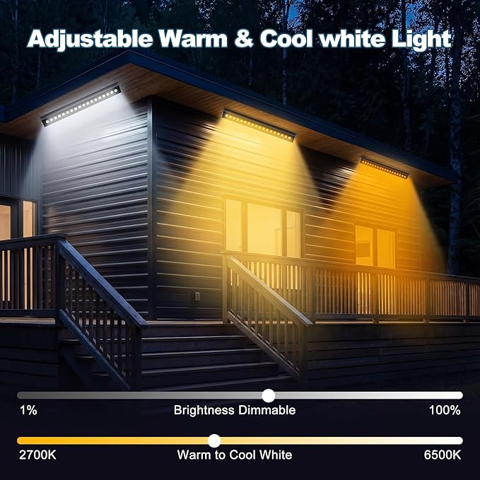 Smart LED Light Bar 20" – WiFi App & Remote Controlled RGB Wall Washer, 2700K-6500K Tunable White, 100% Dimmable IP65 Waterproof Outdoor Light Fixture, Voice Control, for Patio Garden Stage