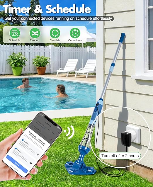 Mini Smart Plugs That Works with Alexa & Google Home, WiFi Plug for APP Remote & Voice Control, Smart Outlet Timer with Schedule & Group Control Function | 2.4G WiFi Only | ETL & FCC Listed