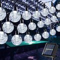 Toodour Solar String Lights Outdoor, 56ft 100 LED Globe String Light with 8 Mode, Waterproof Crystall Ball Lights Solar Patio Lights for Garden, Lawn, Patio, Gazebo, Yard, Outdoor Decor - Cool White