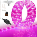 WYZworks 1116LEDs, 100ft LED Outside Rope Lights, Waterproof Permanent Outdoor ETL Certified Connectable Clear Tube, Christmas Palm Tree Holiday Decorative Landscape Patio Accent Lighting - Pink