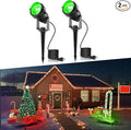 L LOHAS LED Green Christmas Spot Lights Outdoor, 10W Dusk to Dawn Sensor Landscape Spotlights for Yard, IP66 Waterproof Pathway Garden Outside Lights, 9.84ft Cord, Green Lawn Decor Lamp, UL Listed