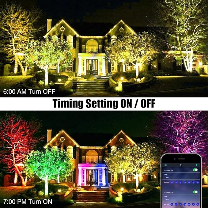 2 Pack 50W 96 LED RGB Light Bars Waterproof IP66 Smart APP/Remote Control Wall Washer Lights DIY 16 Millions Colors LED Light Bars for Room Stage Lighting Garden Outdoor Indoor