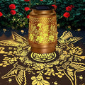 Hummingbird Solar Lanterns Outdoor Waterproof, Hanging Solar Lights Garden Decor, Metal Garden Lights for Yard, Patio, Lawn, Landscape, Christmas Gifts for Women Mom Grandma Birthday