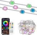RGBIC LED Wall Lights, Smart Hexagon Panels with Music Sync, App-Controlled for Gaming Room, Home Decor & DIY Setup (50FT, 30 LED)