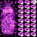 Aogist Led Fairy Lights 3 Modes Battery Operated String Lights Waterproof Silver Wire 7 Feet Firefly Starry Moon Mason Jar Lights for DIY Wedding Party Christmas (Pink, 20 Pack)