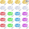Minetom 12 Pack Fairy Lights Battery Operated String Lights 8 Modes, 7ft 20LED 6 Colors Waterproof Silver Wire Twinkle Lights, Firefly Starry Moon Lights for Mason Jars DIY Christmas Wedding Party