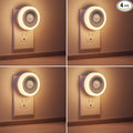 Briignite Motion Sensor Night Light, [4 Pack], Night Lights Plug into Wall, Auto On/Off Motion Activation Nightlight, Energy-Saving 0.6W LED, Warm White, Ideal for Kids, Bedroom, Bathroom