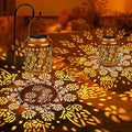 Brizled Butterfly Solar Lantern Lights 2 Pack, Warm White Christmas/Birthday Gift for Women Mom Grandma, Waterproof Hanging Solar Butterfly Lights, LED Lanterns for Garden Patio Path Tabletop Decor